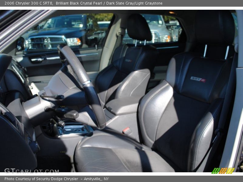 Brilliant Black Crystal Pearl / Dark Slate Gray/Light Graystone 2006 Chrysler 300 C SRT8