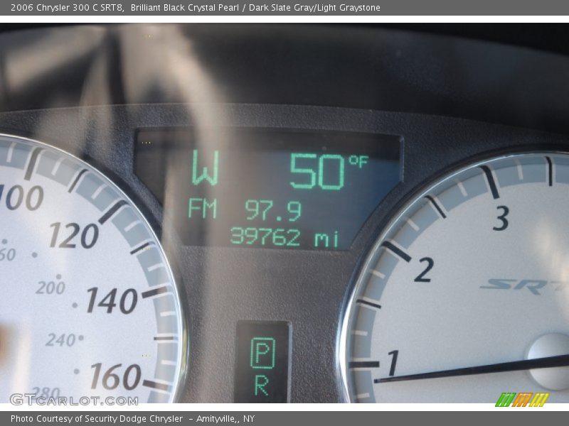 Brilliant Black Crystal Pearl / Dark Slate Gray/Light Graystone 2006 Chrysler 300 C SRT8
