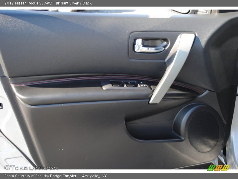 Brilliant Silver / Black 2012 Nissan Rogue SL AWD