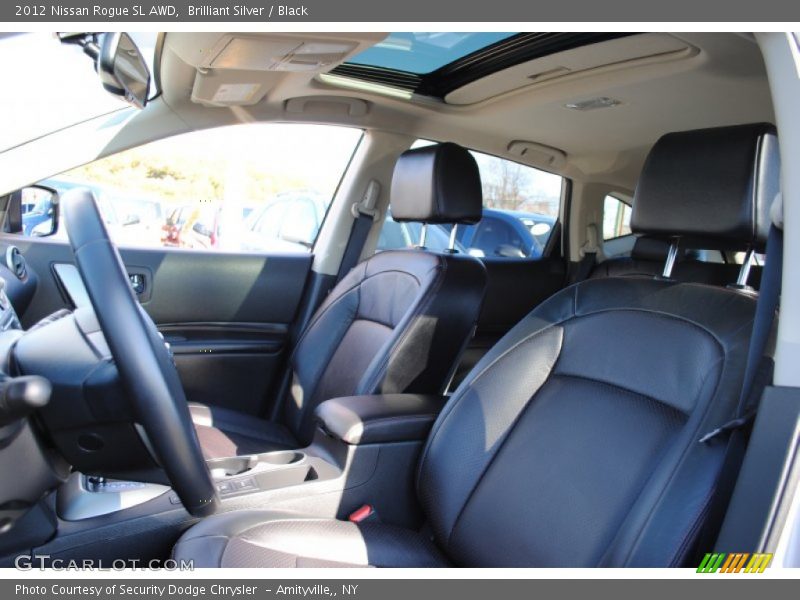 Brilliant Silver / Black 2012 Nissan Rogue SL AWD