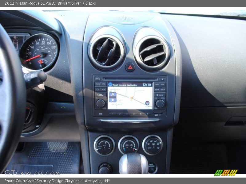 Brilliant Silver / Black 2012 Nissan Rogue SL AWD