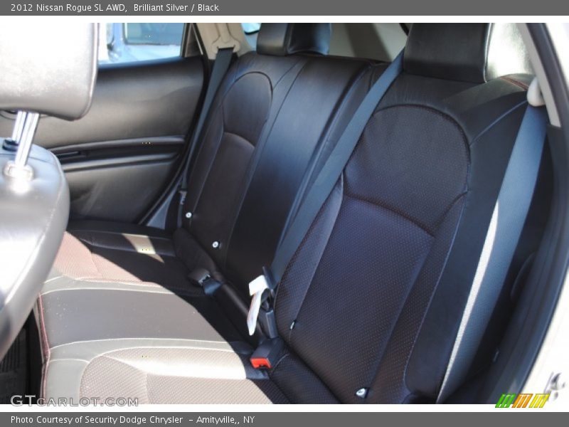 Brilliant Silver / Black 2012 Nissan Rogue SL AWD
