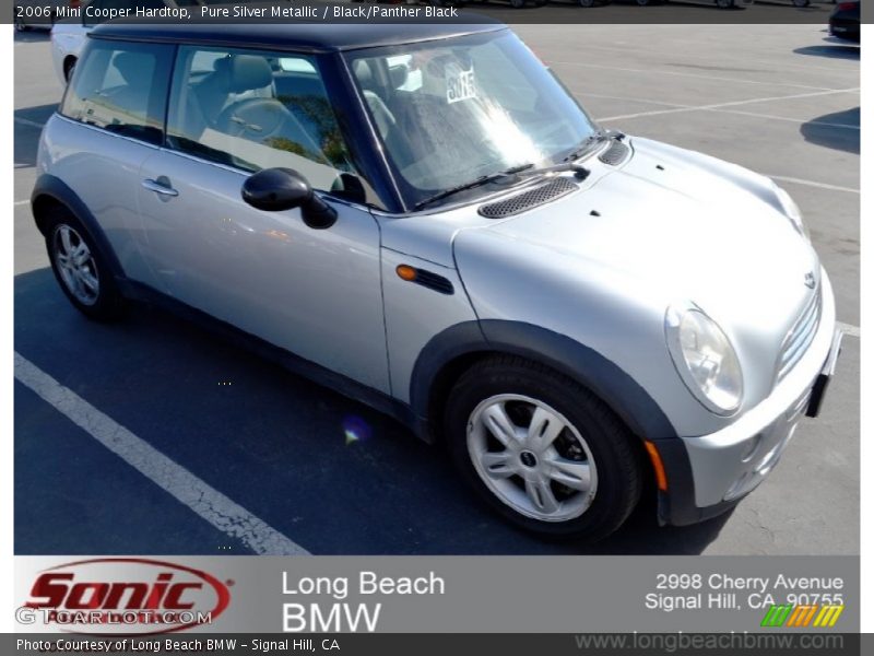 Pure Silver Metallic / Black/Panther Black 2006 Mini Cooper Hardtop