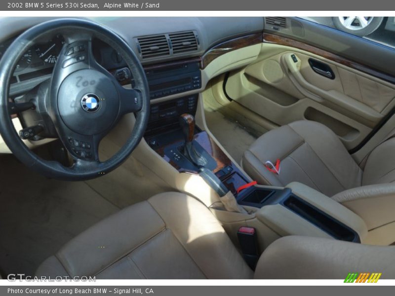 Alpine White / Sand 2002 BMW 5 Series 530i Sedan