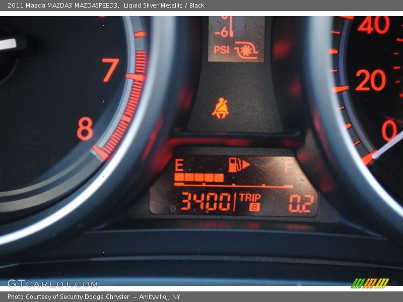 Liquid Silver Metallic / Black 2011 Mazda MAZDA3 MAZDASPEED3