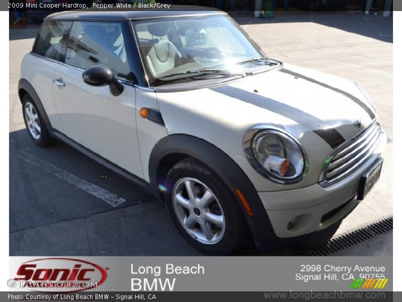Pepper White / Black/Grey 2009 Mini Cooper Hardtop