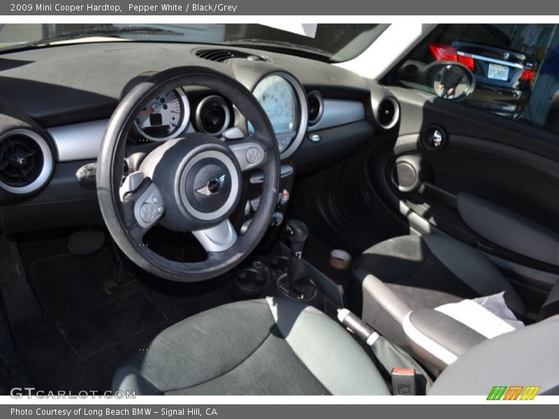 Pepper White / Black/Grey 2009 Mini Cooper Hardtop