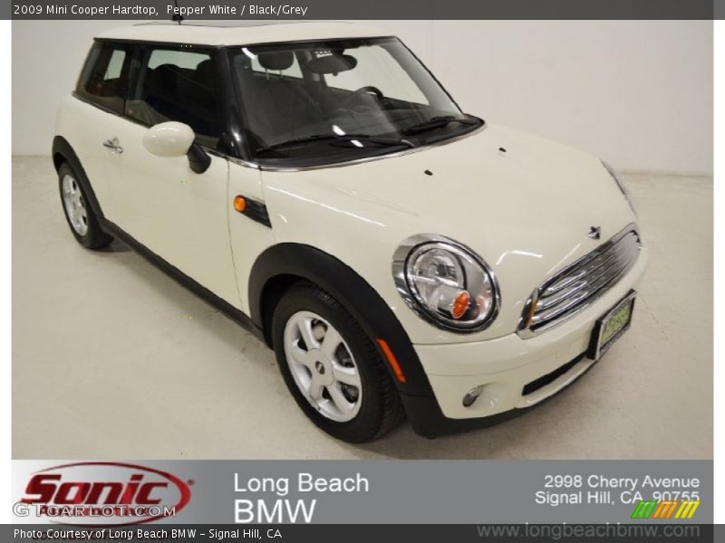 Pepper White / Black/Grey 2009 Mini Cooper Hardtop