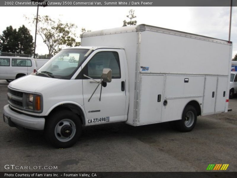 Summit White / Dark Pewter 2002 Chevrolet Express Cutaway 3500 Commercial Van