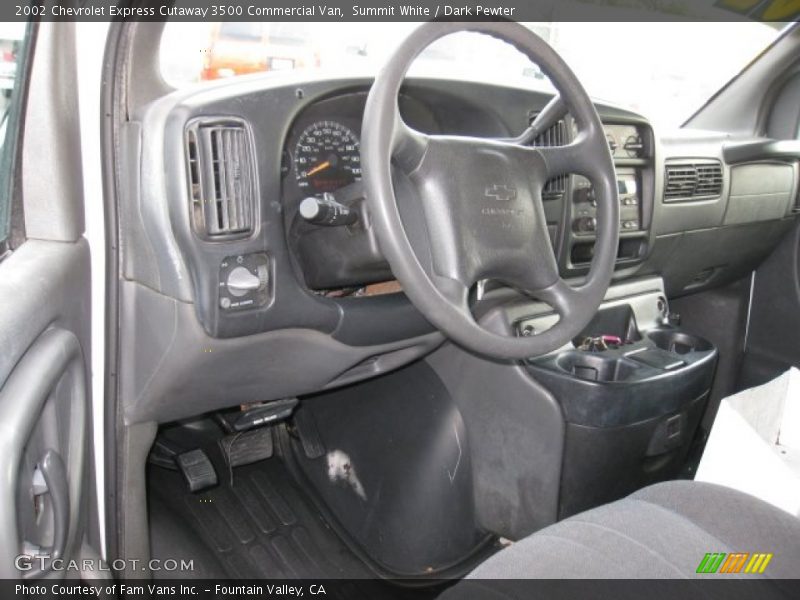 Summit White / Dark Pewter 2002 Chevrolet Express Cutaway 3500 Commercial Van