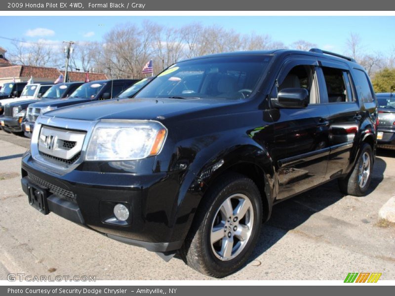 Formal Black / Gray 2009 Honda Pilot EX 4WD