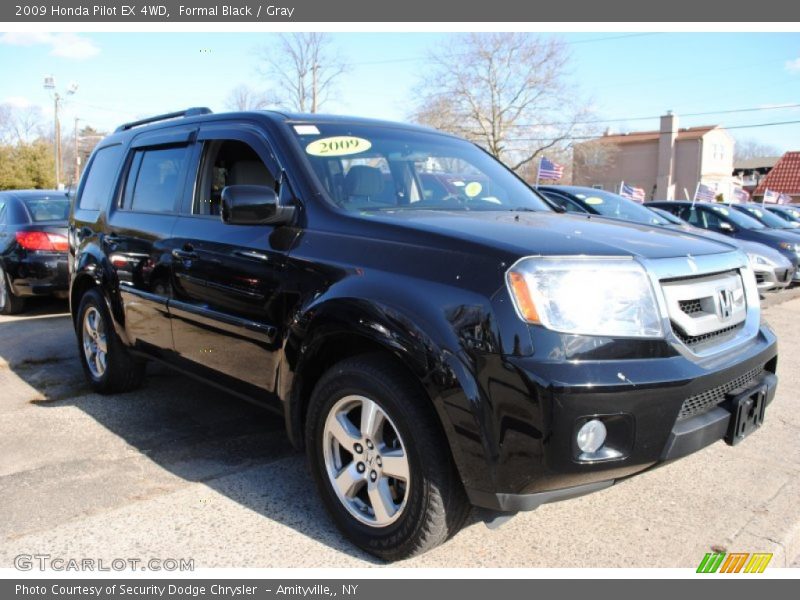 Formal Black / Gray 2009 Honda Pilot EX 4WD