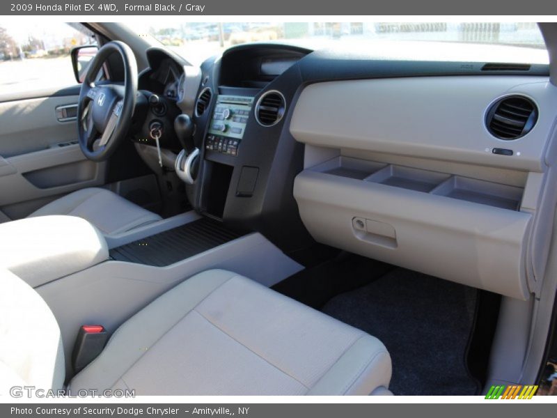 Formal Black / Gray 2009 Honda Pilot EX 4WD
