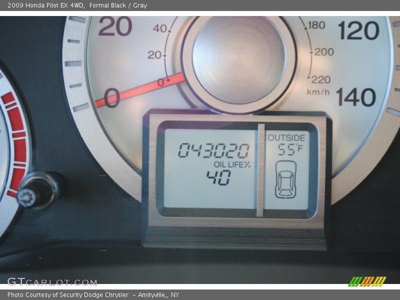 Formal Black / Gray 2009 Honda Pilot EX 4WD