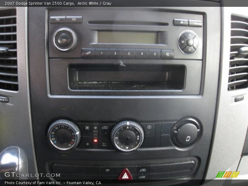 Controls of 2007 Sprinter Van 2500 Cargo