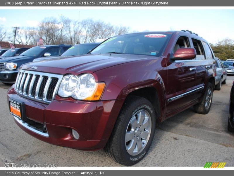 Red Rock Crystal Pearl / Dark Khaki/Light Graystone 2008 Jeep Grand Cherokee Overland 4x4