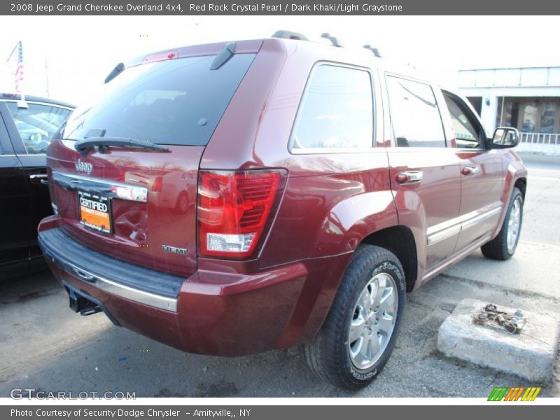 Red Rock Crystal Pearl / Dark Khaki/Light Graystone 2008 Jeep Grand Cherokee Overland 4x4