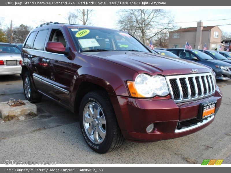 Red Rock Crystal Pearl / Dark Khaki/Light Graystone 2008 Jeep Grand Cherokee Overland 4x4