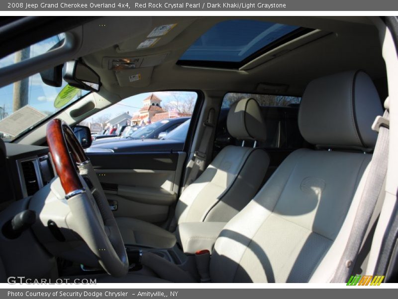 Red Rock Crystal Pearl / Dark Khaki/Light Graystone 2008 Jeep Grand Cherokee Overland 4x4