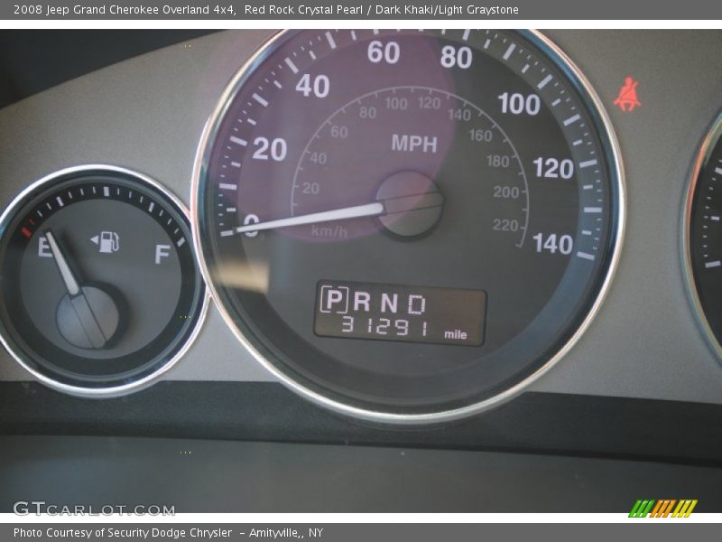 Red Rock Crystal Pearl / Dark Khaki/Light Graystone 2008 Jeep Grand Cherokee Overland 4x4