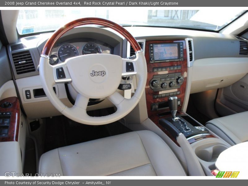 Red Rock Crystal Pearl / Dark Khaki/Light Graystone 2008 Jeep Grand Cherokee Overland 4x4