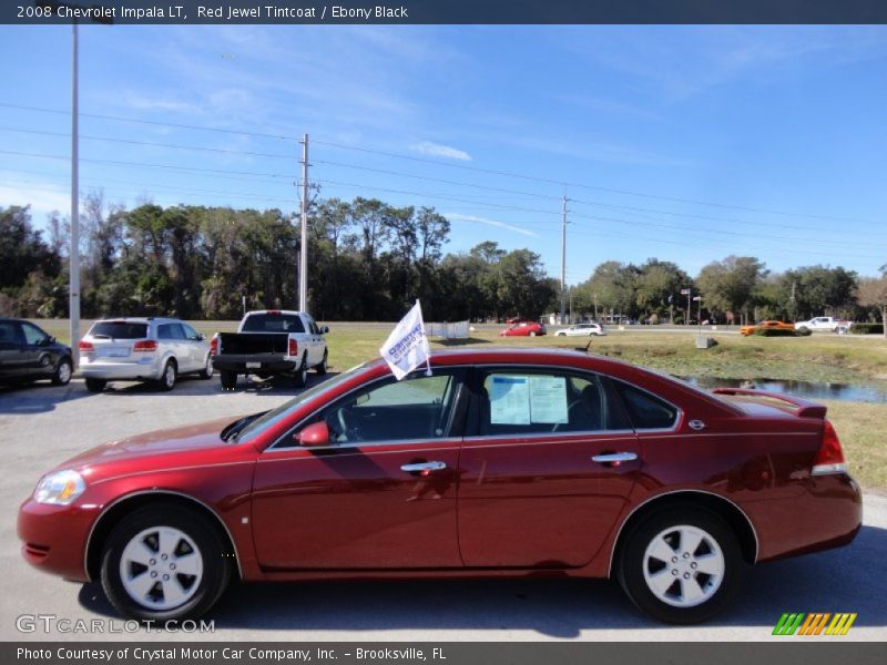 Red Jewel Tintcoat / Ebony Black 2008 Chevrolet Impala LT