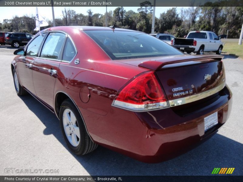 Red Jewel Tintcoat / Ebony Black 2008 Chevrolet Impala LT