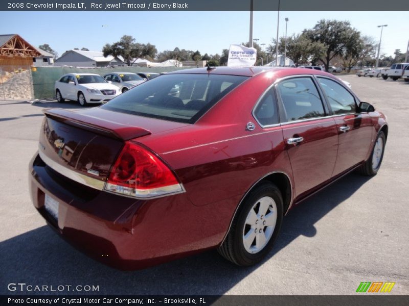 Red Jewel Tintcoat / Ebony Black 2008 Chevrolet Impala LT