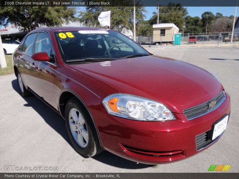 Red Jewel Tintcoat / Ebony Black 2008 Chevrolet Impala LT