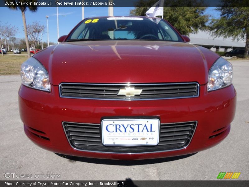 Red Jewel Tintcoat / Ebony Black 2008 Chevrolet Impala LT