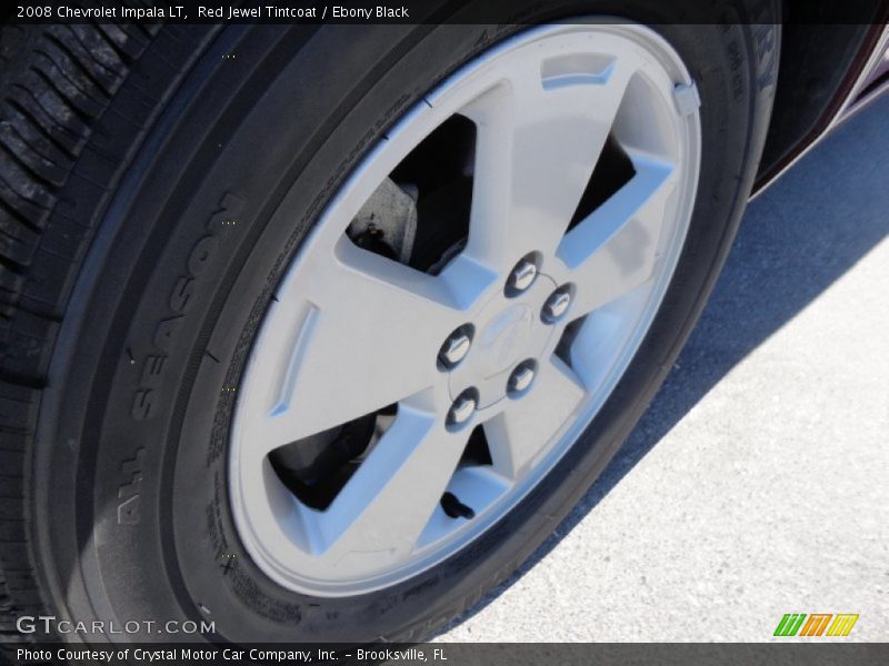 Red Jewel Tintcoat / Ebony Black 2008 Chevrolet Impala LT