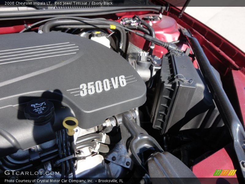 Red Jewel Tintcoat / Ebony Black 2008 Chevrolet Impala LT