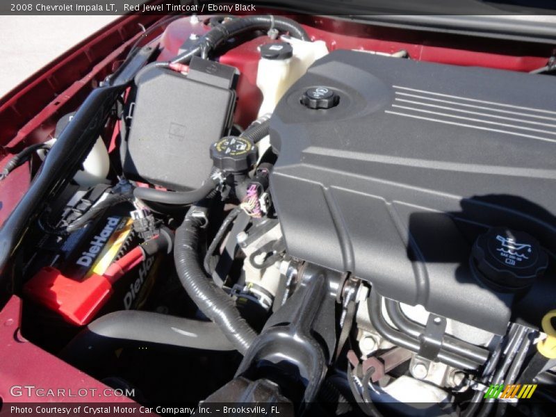 Red Jewel Tintcoat / Ebony Black 2008 Chevrolet Impala LT
