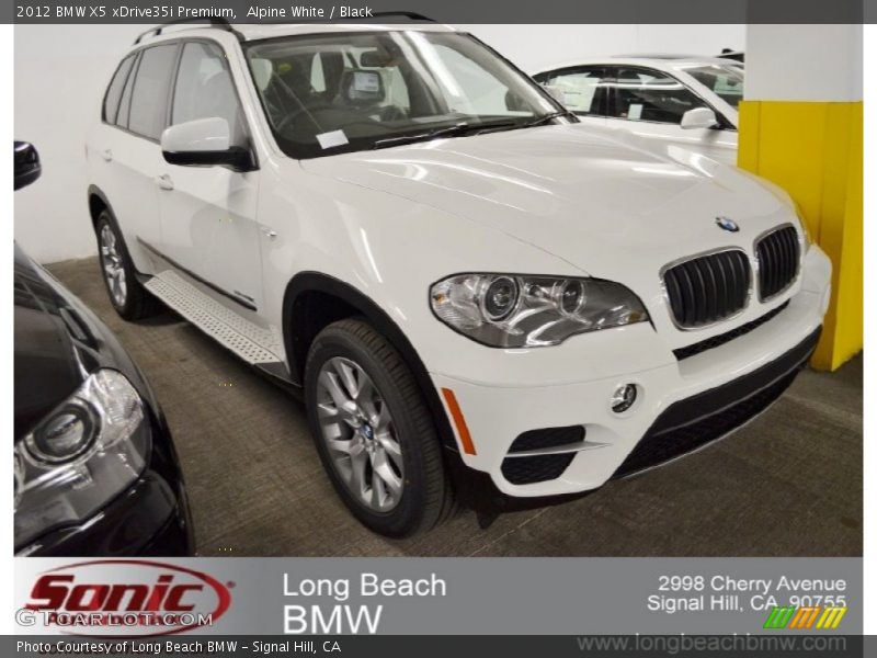 Alpine White / Black 2012 BMW X5 xDrive35i Premium