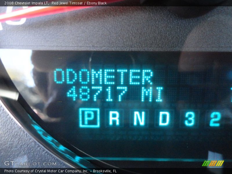 Red Jewel Tintcoat / Ebony Black 2008 Chevrolet Impala LT