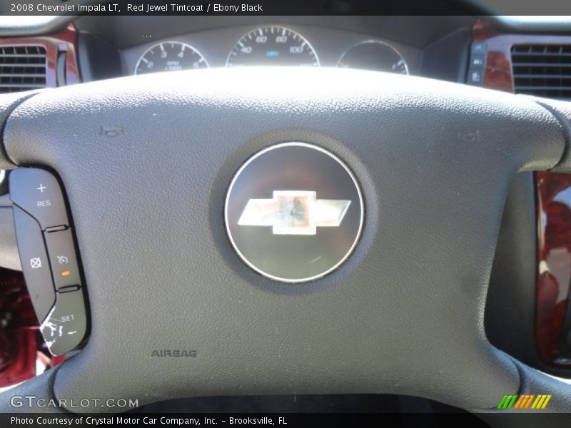 Red Jewel Tintcoat / Ebony Black 2008 Chevrolet Impala LT