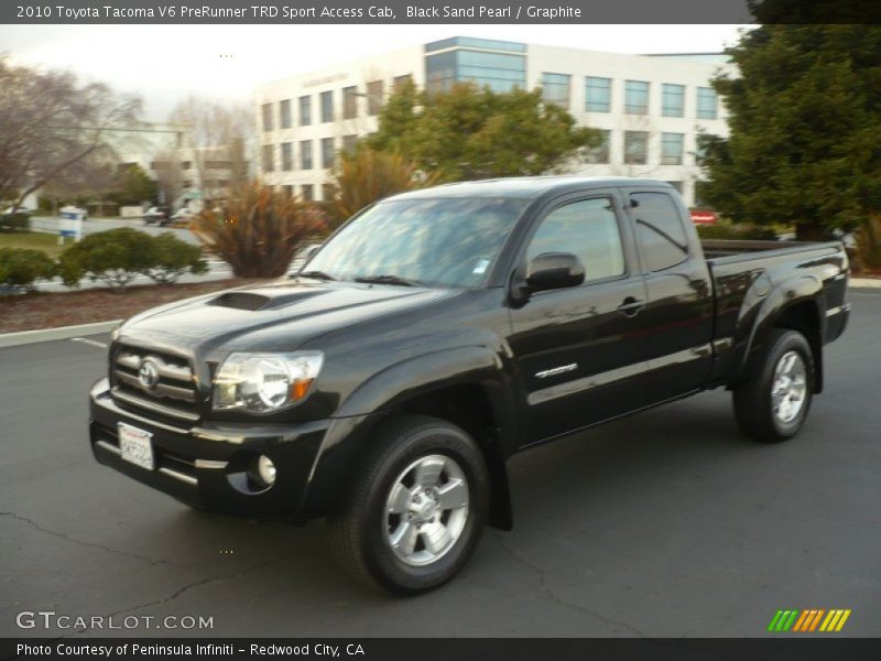 Black Sand Pearl / Graphite 2010 Toyota Tacoma V6 PreRunner TRD Sport Access Cab