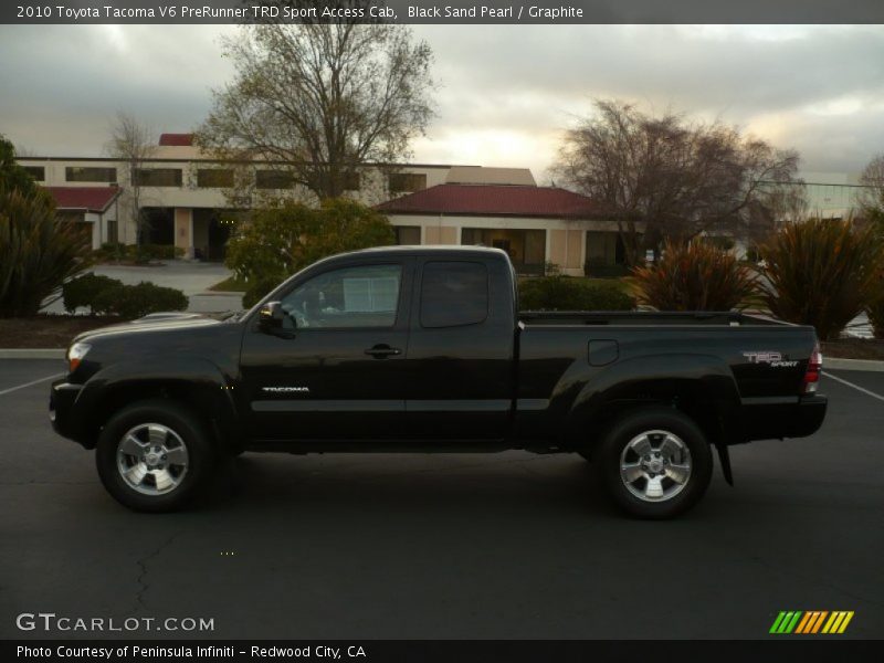 Black Sand Pearl / Graphite 2010 Toyota Tacoma V6 PreRunner TRD Sport Access Cab