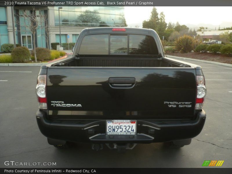 Black Sand Pearl / Graphite 2010 Toyota Tacoma V6 PreRunner TRD Sport Access Cab