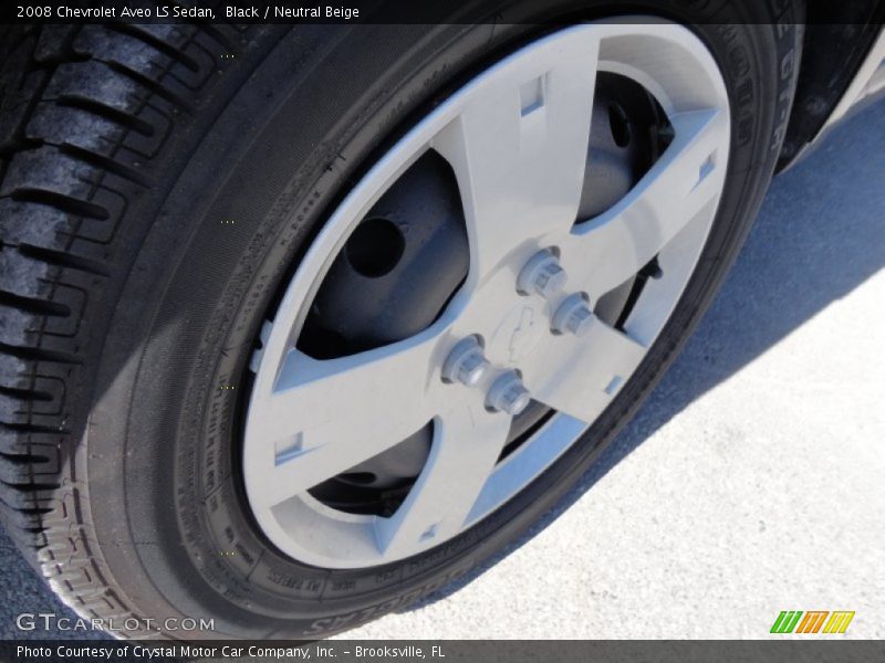 Black / Neutral Beige 2008 Chevrolet Aveo LS Sedan