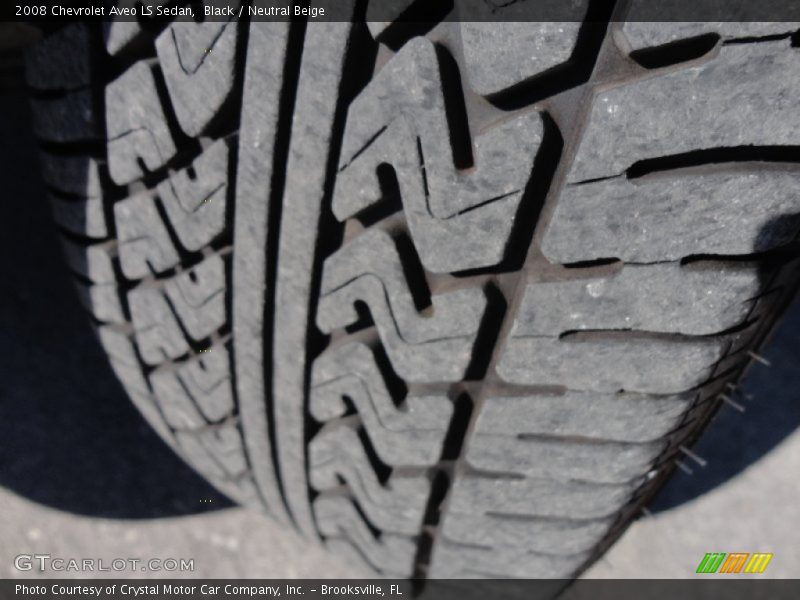 Black / Neutral Beige 2008 Chevrolet Aveo LS Sedan