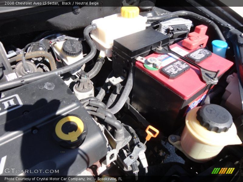 Black / Neutral Beige 2008 Chevrolet Aveo LS Sedan