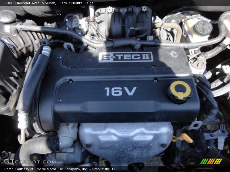 Black / Neutral Beige 2008 Chevrolet Aveo LS Sedan