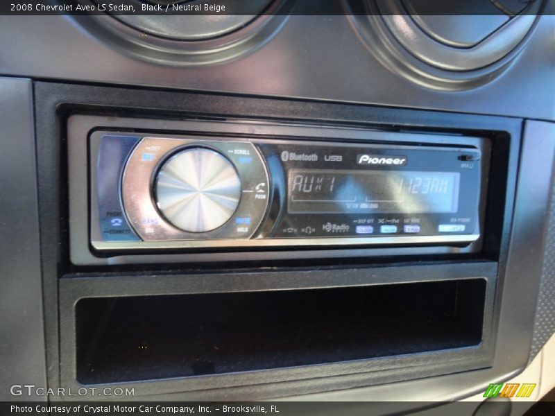 Black / Neutral Beige 2008 Chevrolet Aveo LS Sedan
