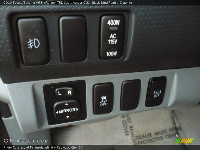 Black Sand Pearl / Graphite 2010 Toyota Tacoma V6 PreRunner TRD Sport Access Cab