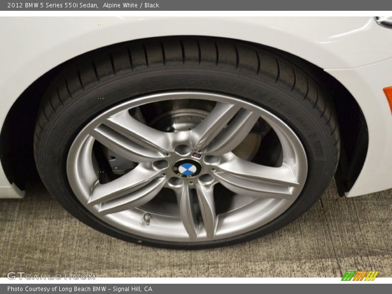 Alpine White / Black 2012 BMW 5 Series 550i Sedan