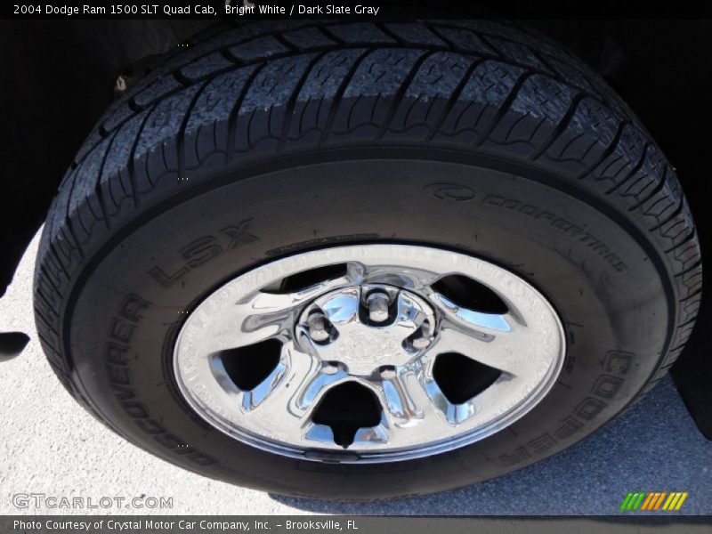 Bright White / Dark Slate Gray 2004 Dodge Ram 1500 SLT Quad Cab