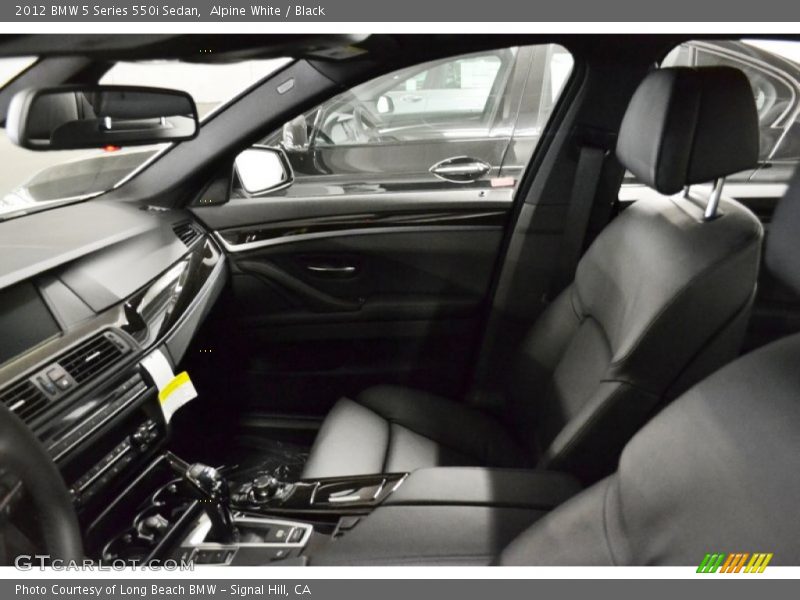 Alpine White / Black 2012 BMW 5 Series 550i Sedan