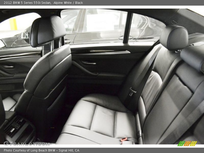 Alpine White / Black 2012 BMW 5 Series 550i Sedan