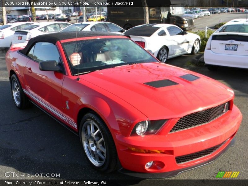 Torch Red / Black/Red 2008 Ford Mustang Shelby GT500 Convertible